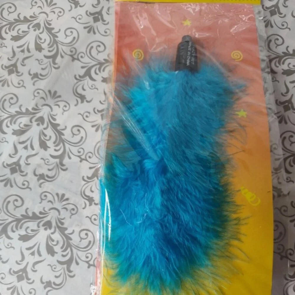 Lot of 3 Lazy Pet Interactive Tail Tease Cat Toy Orange, Blue, & Green C7